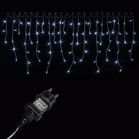 VOLTRONIC svetelný dážď 15 m, 600 LED, studená biela