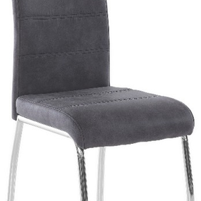 Jedálenská stolička Susi, antracitová vintage látka