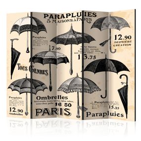 Artgeist Paraván - Vintage Umbrellas II [Room Dividers]