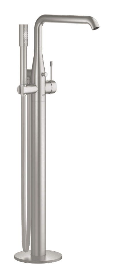 Grohe Essence - Páková vaňová batéria do podlahy, supersteel 23491DC1