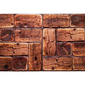 3D PVC obkladový panel 96 x 48 cm - Rustik Wood rustikálne drevo