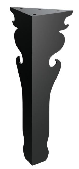 RMP Nábytková noha Nyx 30 cm čierna NOHA019/30