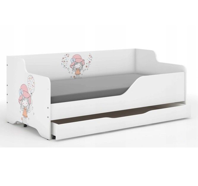DomTextilu Detská posteľ s maličkým dievčatkom 160x80 cm  Biela 52461