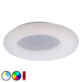 LOLA Smart Stropné LED svetlo LOLAsmart Donut, Ø 60 cm, Obývacia izba / jedáleň, plast, železo, 40W, K: 8cm