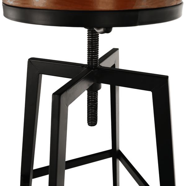 Barová stolička, čierna/dub, DINEA