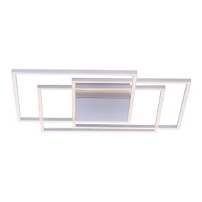 Paul Neuhaus Inigo stropné LED 75 x 75 cm, Obývacia izba / jedáleň, kov, 16W, P: 75 cm, L: 75 cm, K: 7cm