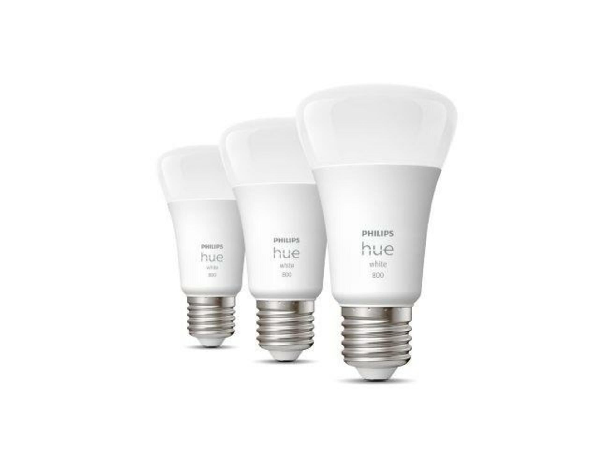 PHILIPS HUE Hue Bluetooth LED White set 3ks žárovek Philips 8719514329881 E27 A60 3x9W 3x800lm 2700K bílé stmívatelné