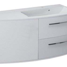 SAPHO - JULIE umývadlová skrinka 105x55x46,5cm, biela, pravá JU106-3030