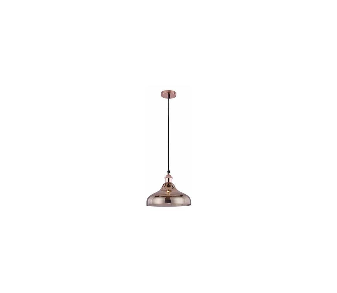 Klausen KL111064 - Luster na lanku OXIGEN 1xE27/15W/230V medená/rose gold