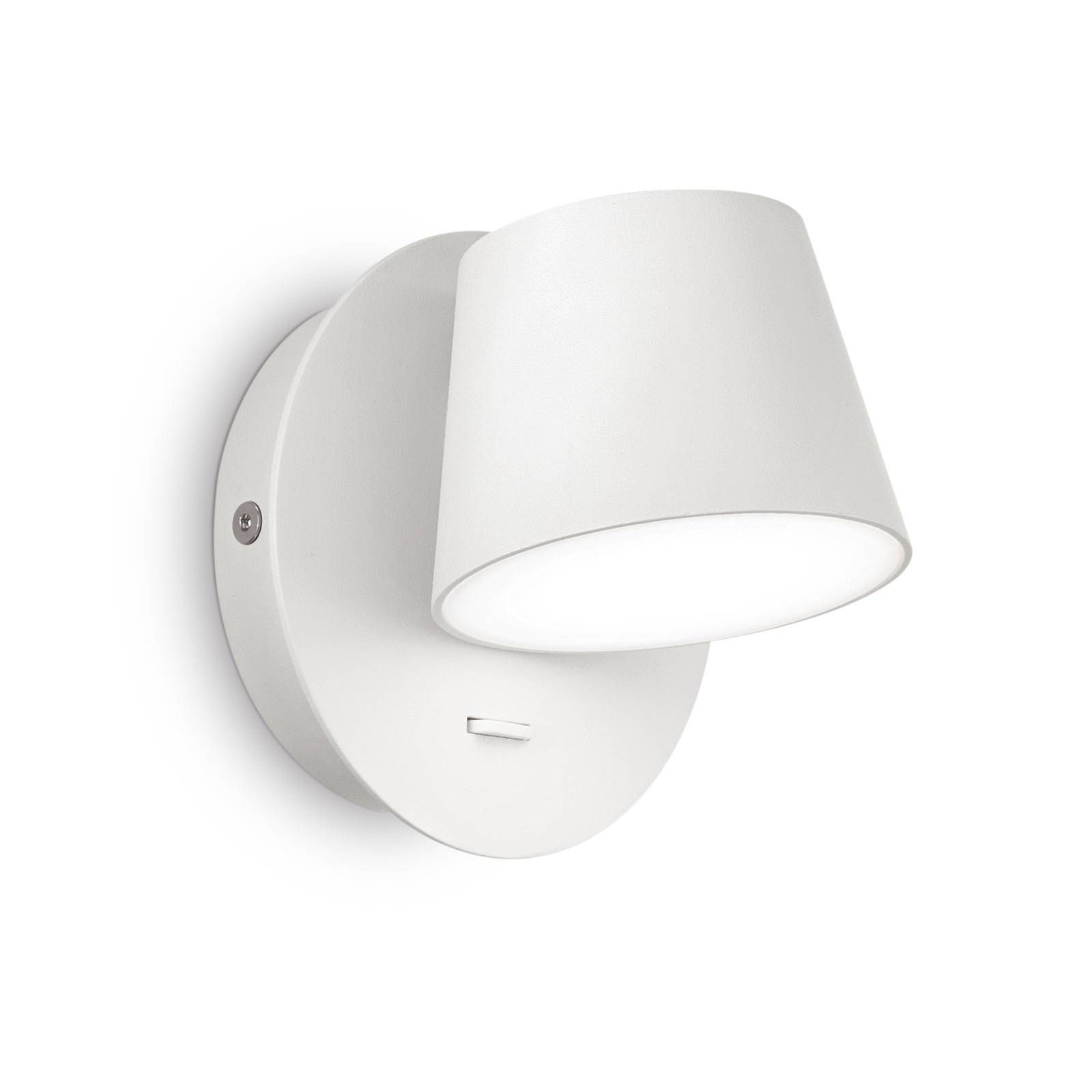 Ideallux Ideal Lux Gim LED svetlo hlava nastaviteľná biela, Obývacia izba / jedáleň, práškom potiahnutý hliník, kov, akryl, 6W