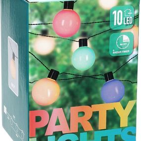 PROGARDEN Světelný řetěz venkovní LED PARTY 10 žárovek barevná KO-XX8115810