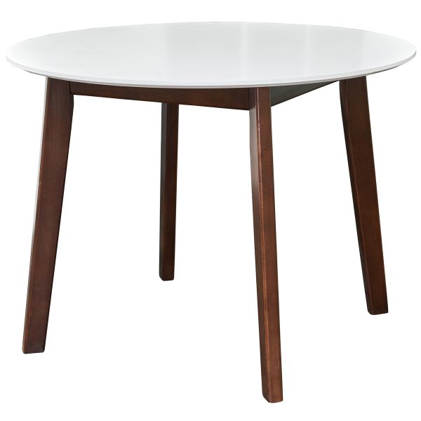 Okrúhly jedálenský stôl Fiver 100 - orech / biela