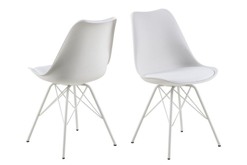 Dizajnová stolička Nasia, biele