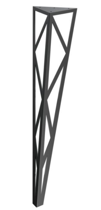RMP Stolová noha Hefaistos 72 cm čierna NOHA024/72