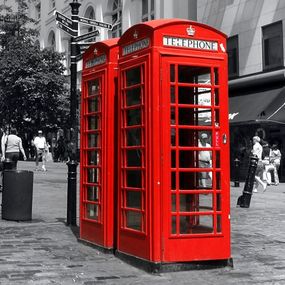 London Red telephone box - fototapeta FM0107