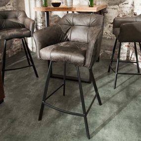 LuxD Dizajnová barová stolička Giuliana, taupe
