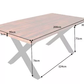 Jedálenský stôl EURYTOS Dekorhome 200x90x75 cm
