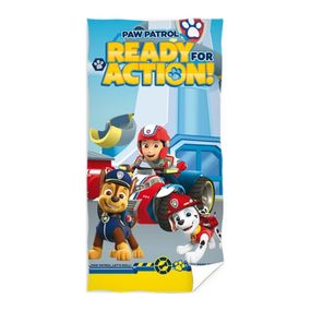 Carbotex · Plážová osuška Labková patrola - Paw Patrol - motív Pripravení do akcie - 100% bavlna, froté s gramážou 300 gr./m² - 70 x 140 cm