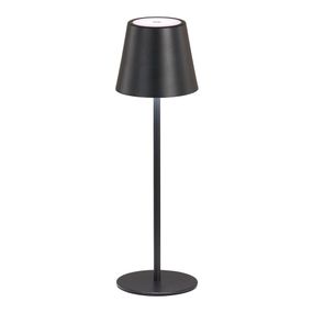 Čierna LED stolová lampa s kovovým tienidlom (výška 36,5 cm) Viletto – Fischer & Honsel