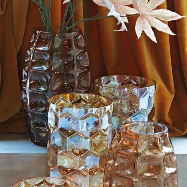 Sklenená váza VALDIMAR,  výška 15 cm