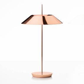 Vibia Mayfair – stolná LED lampa, meď, lesklá, Chodba, oceľ, zamak, polykarbonát, 19.2W, Energialuokka: D, K: 52cm