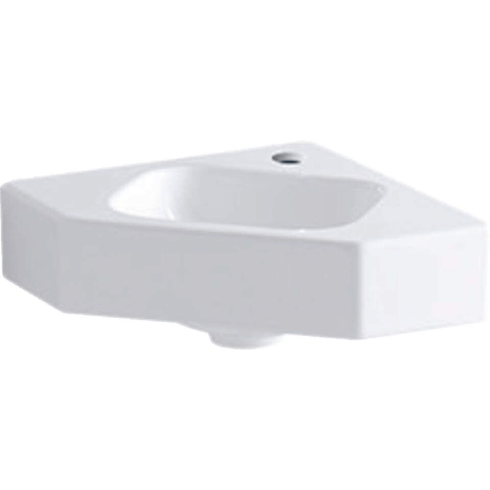 Geberit iCon - Rohové umývadielko bez prepadu, 460x330 mm, s KeraTect, biela 124729600