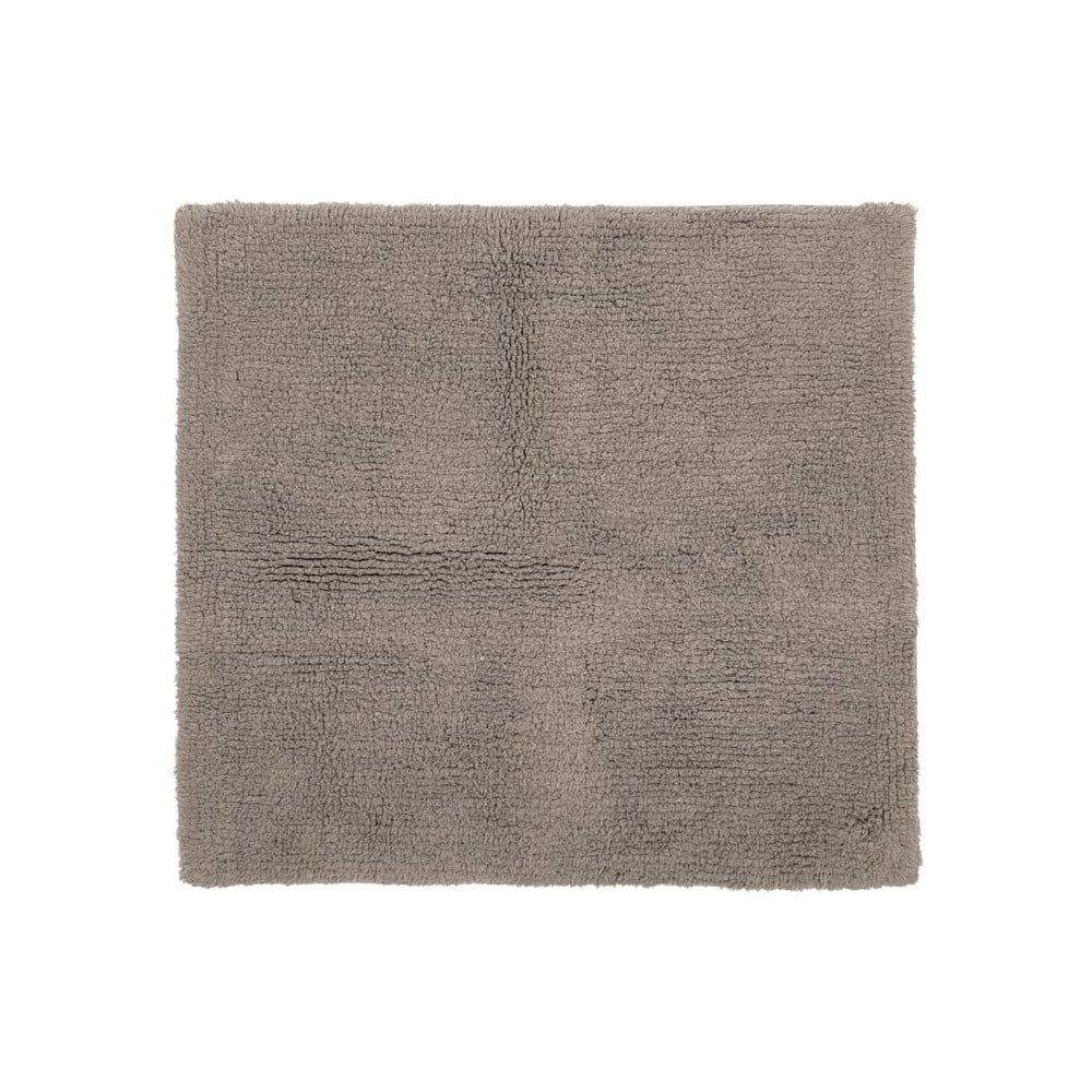 Hnedá bavlnená kúpeľňová predložka Tiseco Home Studio Luca, 60 x 60 cm