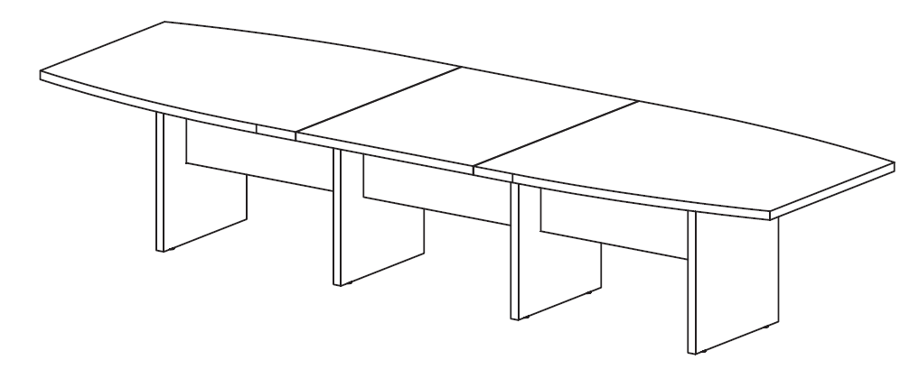 FREZZA - Rokovací stôl ASSET 370,420x120 cm