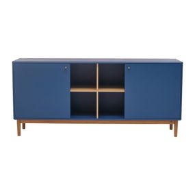 Tmavomodrá nízka komoda 175x80 cm Color Living – Tom Tailor