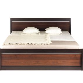 Manželská posteľ forrest 160x200cm - orech tmavý / dub milano