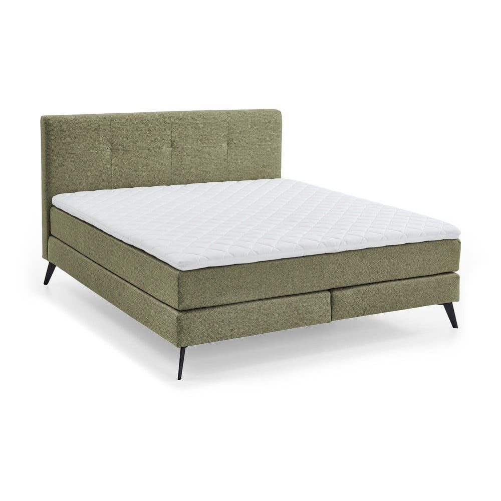 Zelená boxspring posteľ 160x200 cm ANCONA – Meise Möbel