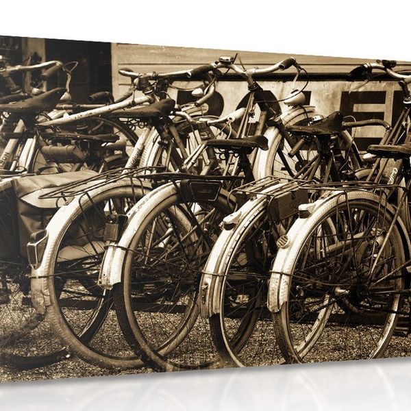 Obraz retro bicykle - 120x80