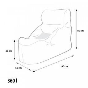 EF3006 Ecopuf Sedací vak ECOPUF - UNDO - plyš amore A105