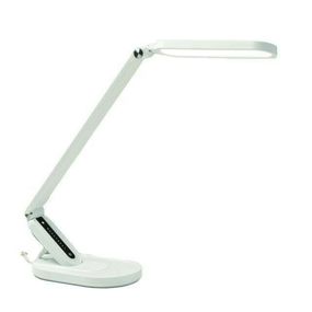 ACA Lighting stolní lampa LED 10W 800lm FRITZ bílá CCT + stmívatelné + dotykový vypínač + USB nabíječka SF20203LEDWH