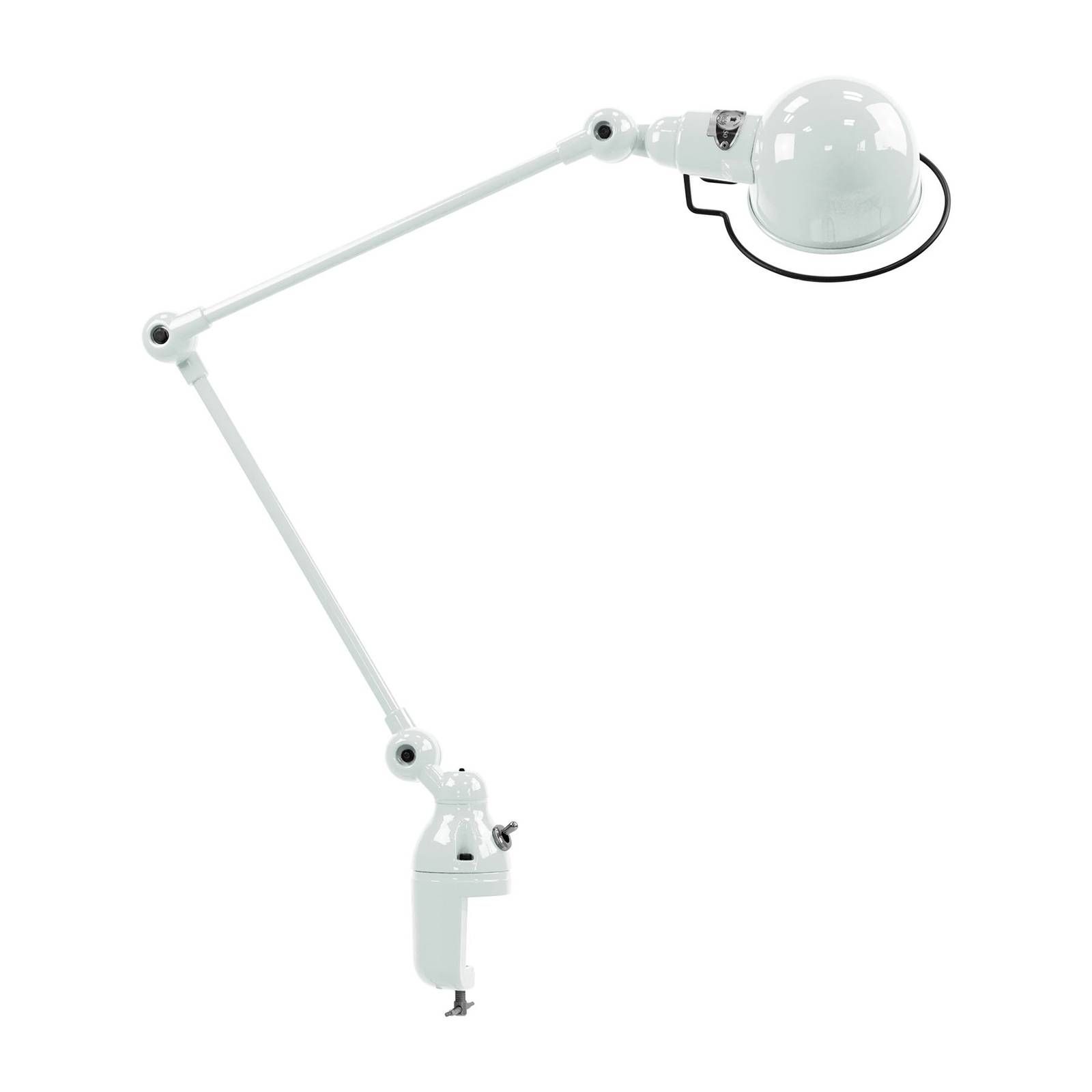 Jieldé Signal SI332 stolná lampa s upínaním biela, Obývacia izba / jedáleň, oceľ, hliník, E14, 25W