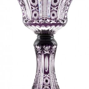 Krištáľová váza Kendy, farba fialová, výška 455 mm