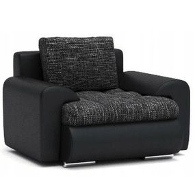 Signal-nabytek DomTextilu Luxusné pohodlné kreslo čiernej farby 95 x 90 cm 58582
