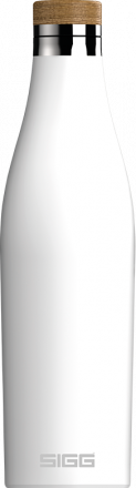 Sigg Dvojstenná fľaša na vodu z nehrdzavejúcej ocele Meridian, biela, 0,5 l 8999.10