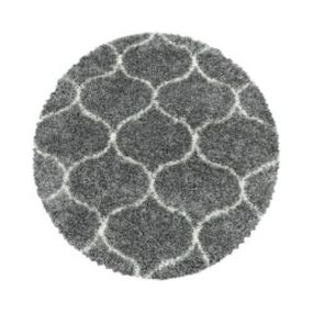 Ayyildiz koberce Kusový koberec Salsa Shaggy 3201 grey kruh - 120x120 (priemer) kruh cm