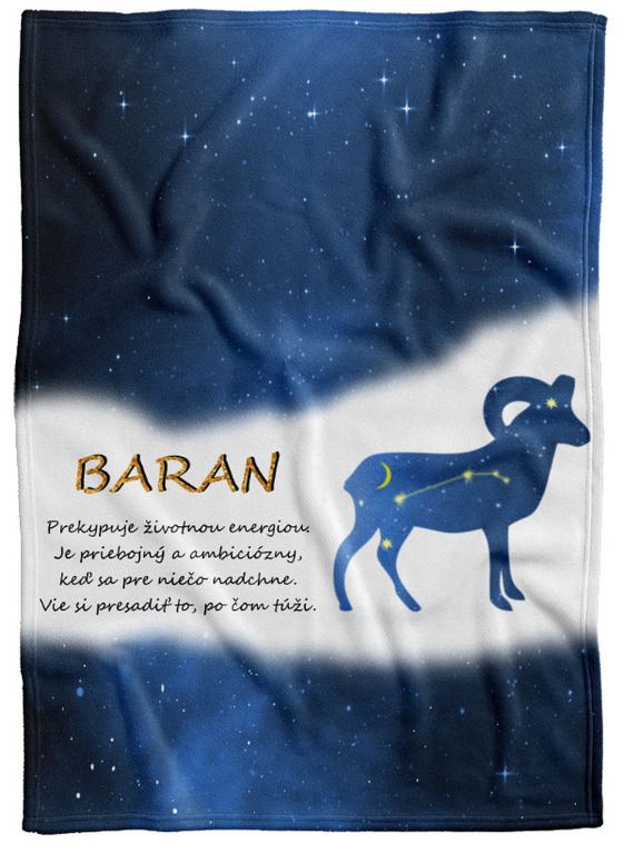 Deka Znamenie Baran (21.3. - 20.4.) - modrá (Podšitie baránkom: NE)