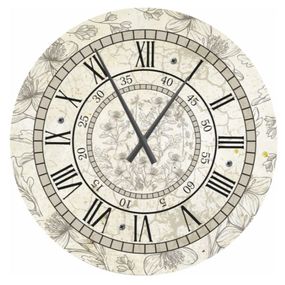 Metal Dekor nástenné hodiny Soft, priemer 80 cm