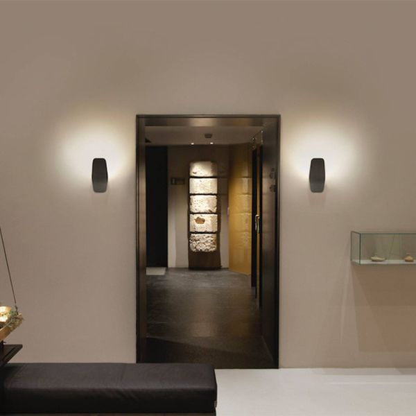 Casablanca Ashiya nástenné LED, smaragdová čierna, Obývacia izba / jedáleň, hliník, 9W, L: 13 cm, K: 27cm