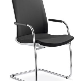 LD SEATING Konferenčná stolička LYRA NET 214-KZ-N2, kostra šedá