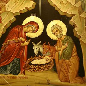Fototapeta sakrálna Narodenie Ježiša 36 - latexová