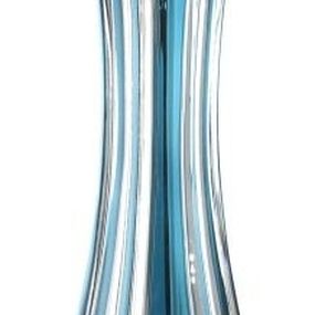 Krištáľová váza Lotos, farba azúrová, výška 255 mm