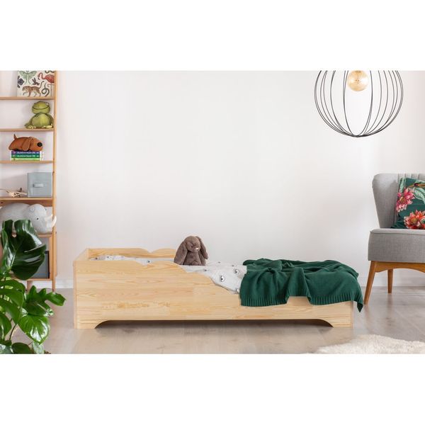 Detská posteľ z borovicového dreva 70x140 cm Box 11 - Adeko