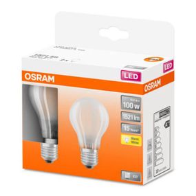 OSRAM Classic A LED žiarovka E27 11W 2700K matná 2, E27, 11W, Energialuokka: D, P: 10.5 cm