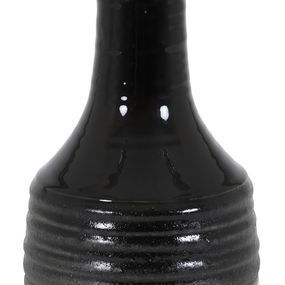 Dekoračná váza MILANA, black-white, 25,5 cm
