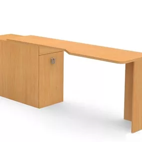 Písací stôl rea teeny s kontajnerom l/p - buk