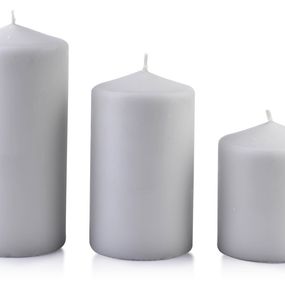 Malá sviečka Classic Candles 10 cm šedá